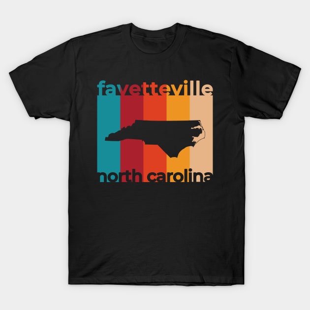 Fayetteville North Carolina Retro T-Shirt by easytees